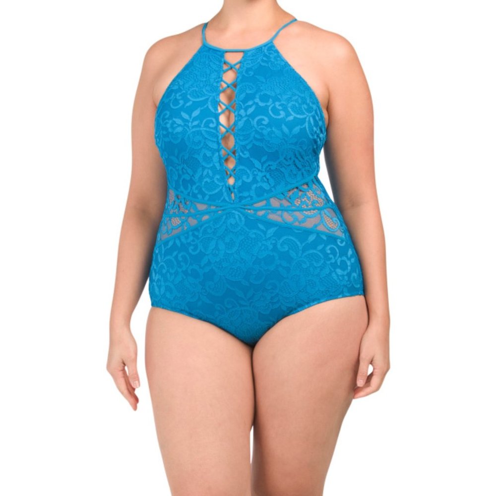 Profile by Gottex Shalimar Peacock 1pc Swimsuit - Picture 1 of 7